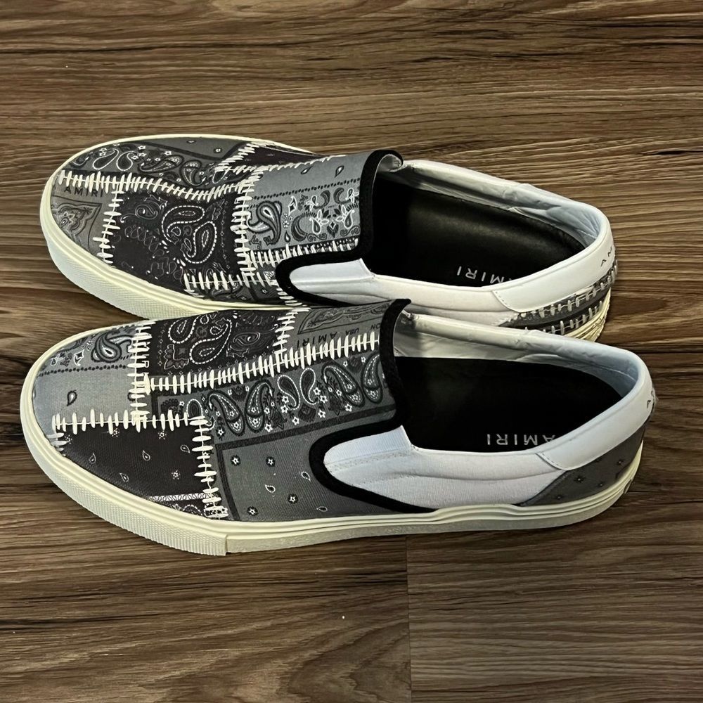 (Sold) Amiri Reconstructed Bandana Slip On